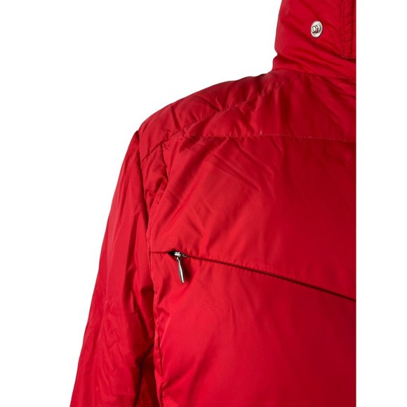 Land's End Red Puffy Down Jacket, Women's Size XL, 18-20 - Picture 2 of 16